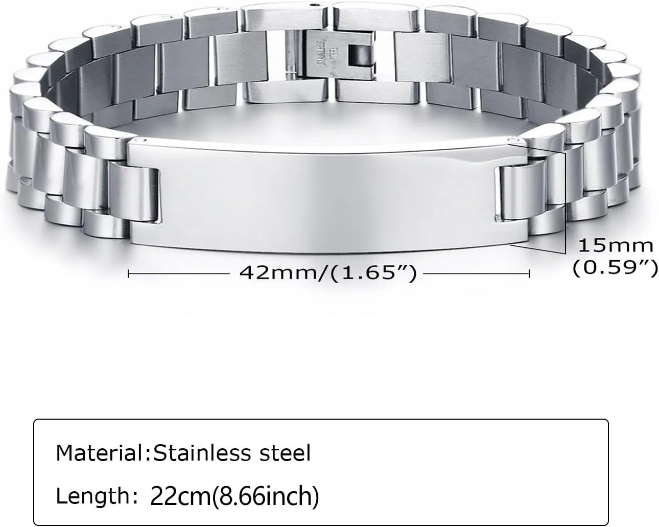Stainless Steel Men's Bracelets Classic & Durable Mens Bracelet Stylish Elegant Men Jewelry Perfect Gifts for Men