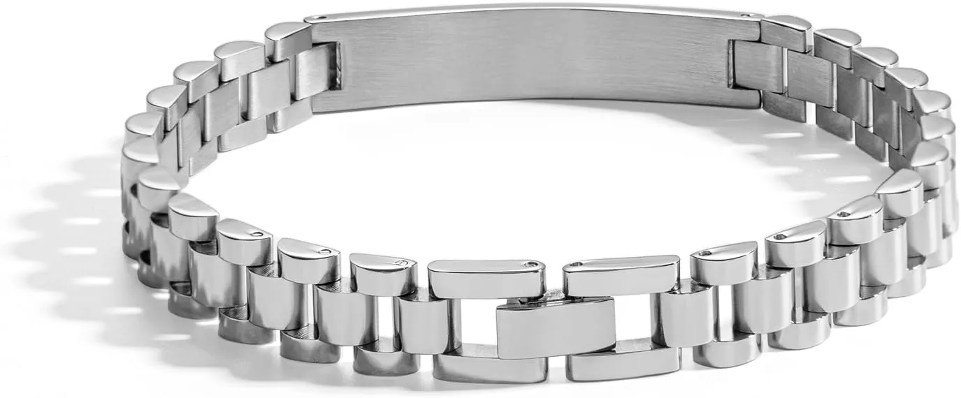 Stainless Steel Men's Bracelets Classic & Durable Mens Bracelet Stylish Elegant Men Jewelry Perfect Gifts for Men