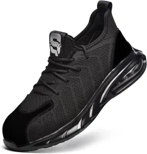 Steel Toe Sneakers for Men and Women Lightweight Comfortable Shoes Indestructible Slip Resistant Safety Work Shoes