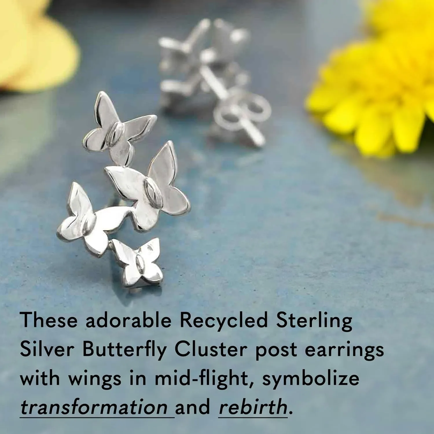 Sterling Silver Earrings - Sterling Silver Earrings for Women, Post Earrings for Women, Recycled 925 Sterling Silver Earring
