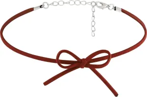 Suede Bow Coquette Choker Necklace Jewelry for Women, Simple Bow Necklaces Aesthetic, Romantic Gifts for Women Trendy Stuff for Teen Girls In Their Her 20s