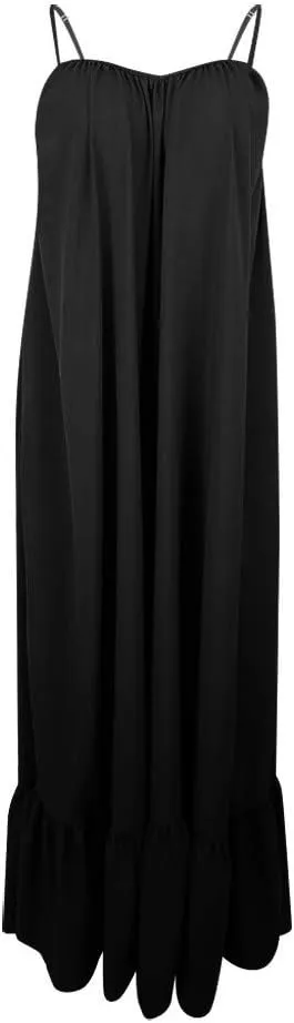 Summer Dresses for Women 2025 Casual Spring Spaghetti Straps Backless Sleeveless Boho Sundresses Beach Vacation Maxi Dress