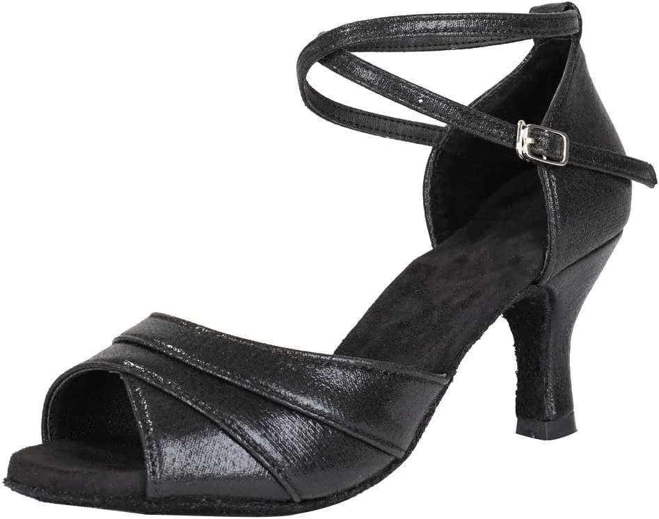 SWDZM Women Latin Dance Shoes Ladies Modern Tango Salsa Party Dress Shoes,Model-WH803