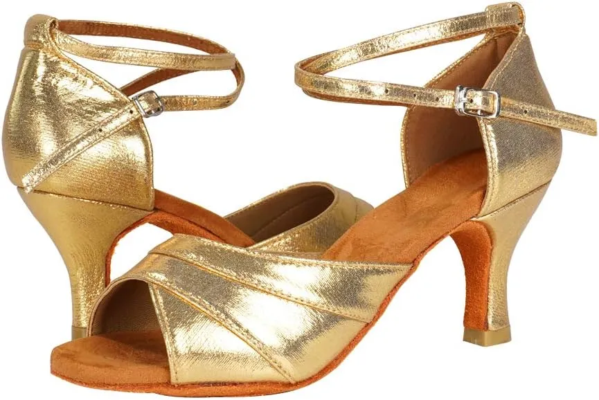 SWDZM Women Latin Dance Shoes Ladies Modern Tango Salsa Party Dress Shoes,Model-WH803
