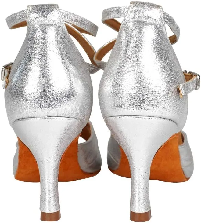 SWDZM Women Latin Dance Shoes Ladies Modern Tango Salsa Party Dress Shoes,Model-WH803