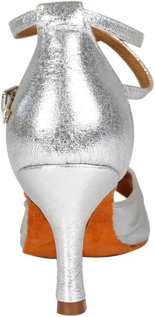 SWDZM Women Latin Dance Shoes Ladies Modern Tango Salsa Party Dress Shoes,Model-WH803