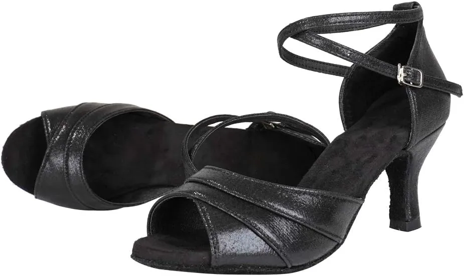 SWDZM Women Latin Dance Shoes Ladies Modern Tango Salsa Party Dress Shoes,Model-WH803