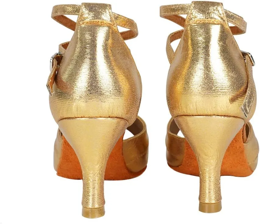 SWDZM Women Latin Dance Shoes Ladies Modern Tango Salsa Party Dress Shoes,Model-WH803
