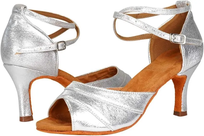 SWDZM Women Latin Dance Shoes Ladies Modern Tango Salsa Party Dress Shoes,Model-WH803