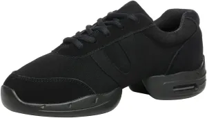 SWDZM Women's Jazz Shoes Lace-up Sneakers Breathable Air Cushion Split Sole Athletic Walking Dancing Shoes,Model T01