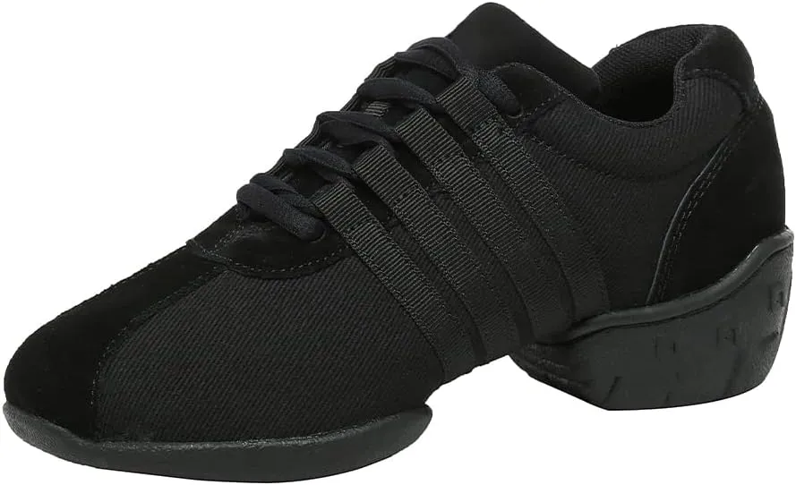 SWDZM Women's Jazz Shoes Lace-up Sneakers Breathable Air Cushion Split Sole Athletic Walking Dancing Shoes,Model T01