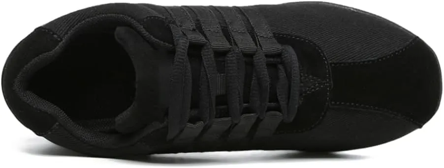 SWDZM Women's Jazz Shoes Lace-up Sneakers Breathable Air Cushion Split Sole Athletic Walking Dancing Shoes,Model T01