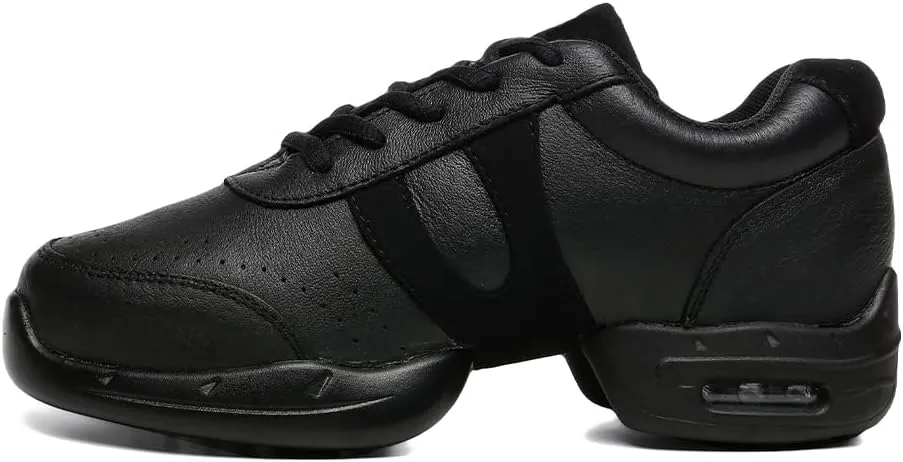 SWDZM Women's Jazz Shoes Lace-up Sneakers Breathable Air Cushion Split Sole Athletic Walking Dancing Shoes,Model T01