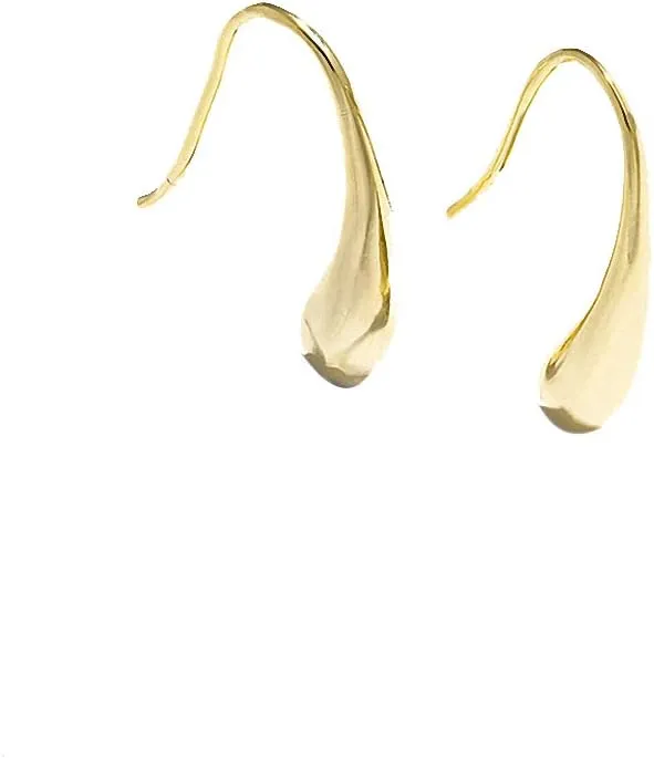 Temperament Copper Gold Stud Earrings Statement Metal Minimalist Earrings