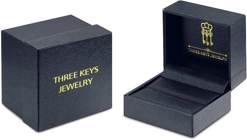 THREE KEYS JEWELRY Glows at Night Tungsten Ring for Men Unique Band Luminous in the Dark