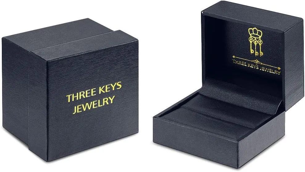 THREE KEYS JEWELRY Glows at Night Tungsten Ring for Men Unique Band Luminous in the Dark