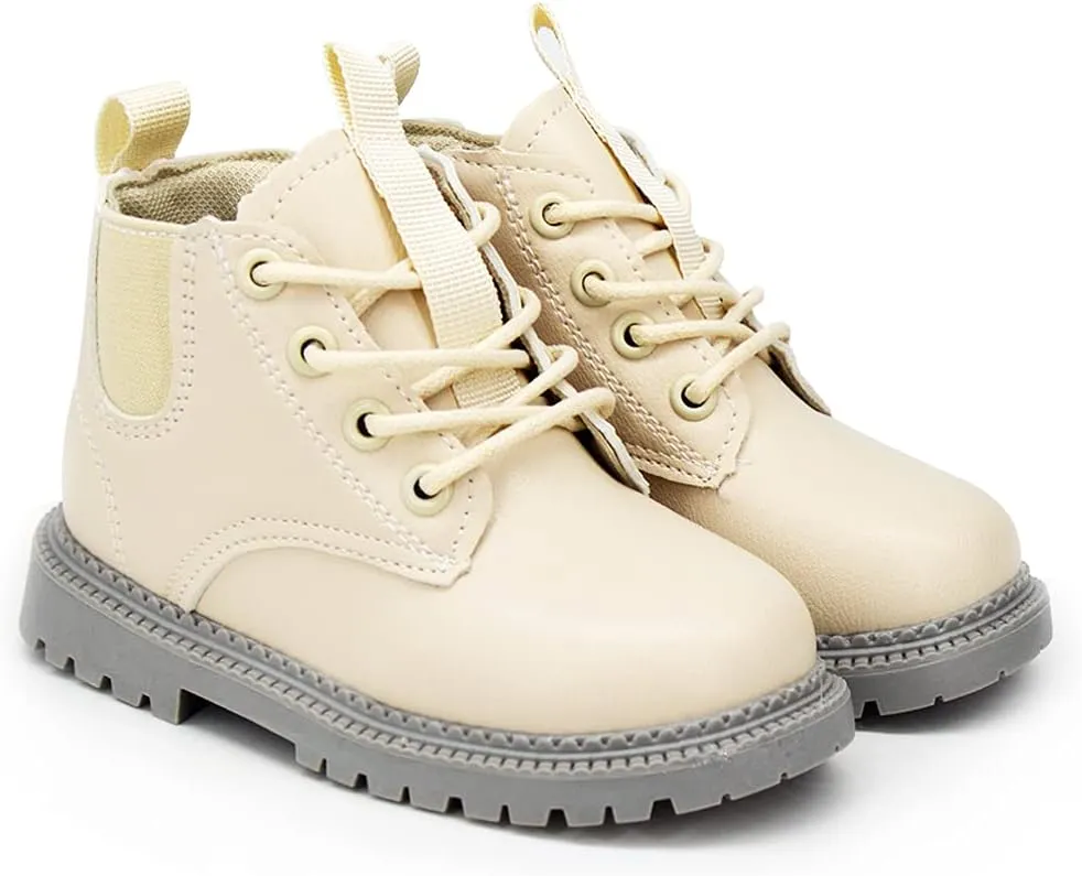 Timatego Toddler Boys Girls Hiking Boots Waterproof Non Slip Warm Winter Ankle Oxford Shoes Kids Rain Snow Boots(Toddler/Littler Kid)