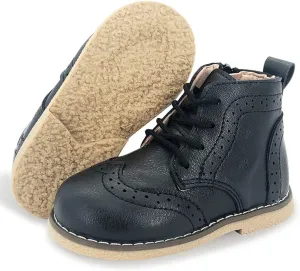 Timatego Toddler Boys Girls Hiking Boots Waterproof Non Slip Warm Winter Ankle Oxford Shoes Kids Rain Snow Boots(Toddler/Littler Kid)