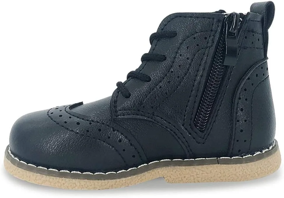 Timatego Toddler Boys Girls Hiking Boots Waterproof Non Slip Warm Winter Ankle Oxford Shoes Kids Rain Snow Boots(Toddler/Littler Kid)
