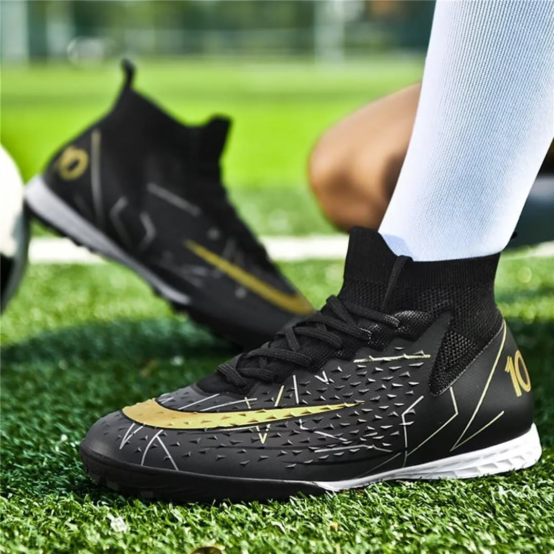 Turf Soccer Shoes Men Women Indoor Soccer Cleats Youth Football Boots Adult High Top Training Zapatos de Ftbol TF FG