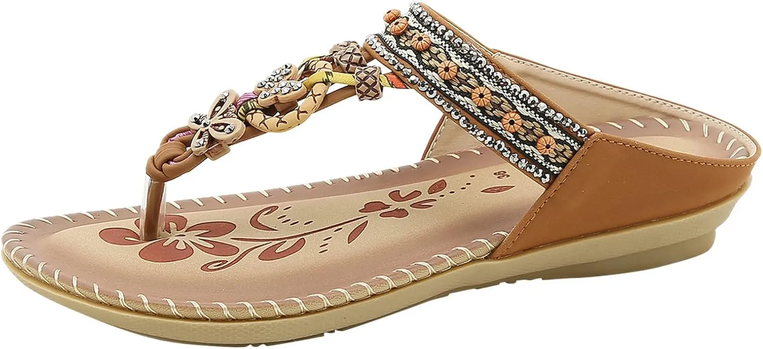 Wedges Sandals For Women Ladies Sandals Toe T Strap Bohemia Sandals Beach Shoes Womens Sandals Orthopedic Sandals