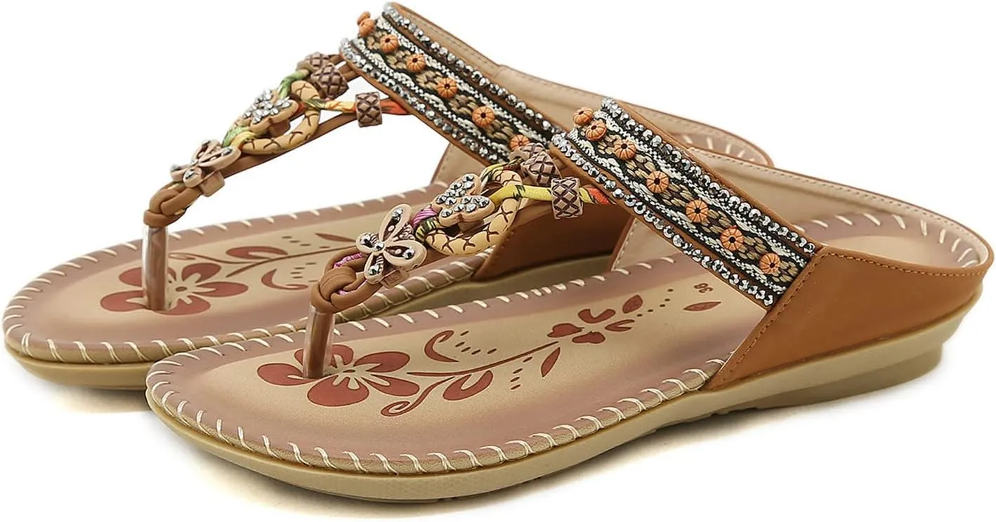 Wedges Sandals For Women Ladies Sandals Toe T Strap Bohemia Sandals Beach Shoes Womens Sandals Orthopedic Sandals