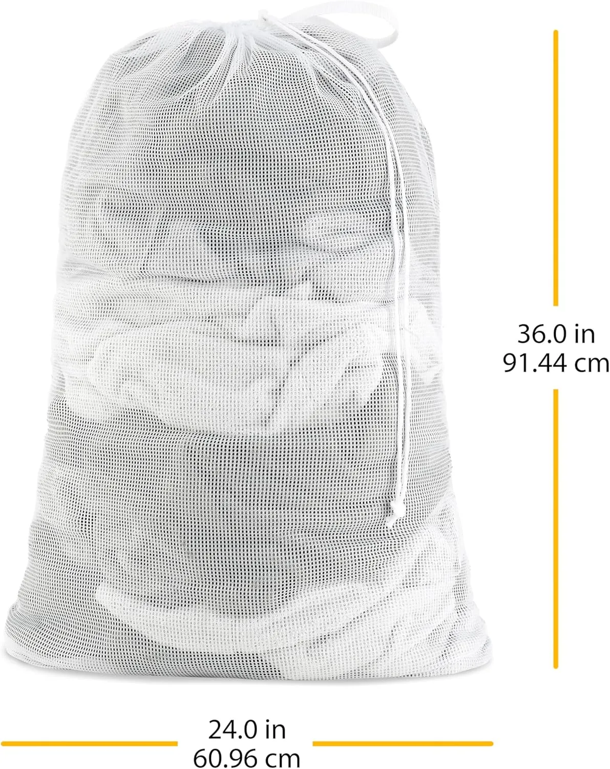 Whitmor Mesh Laundry Bag - White