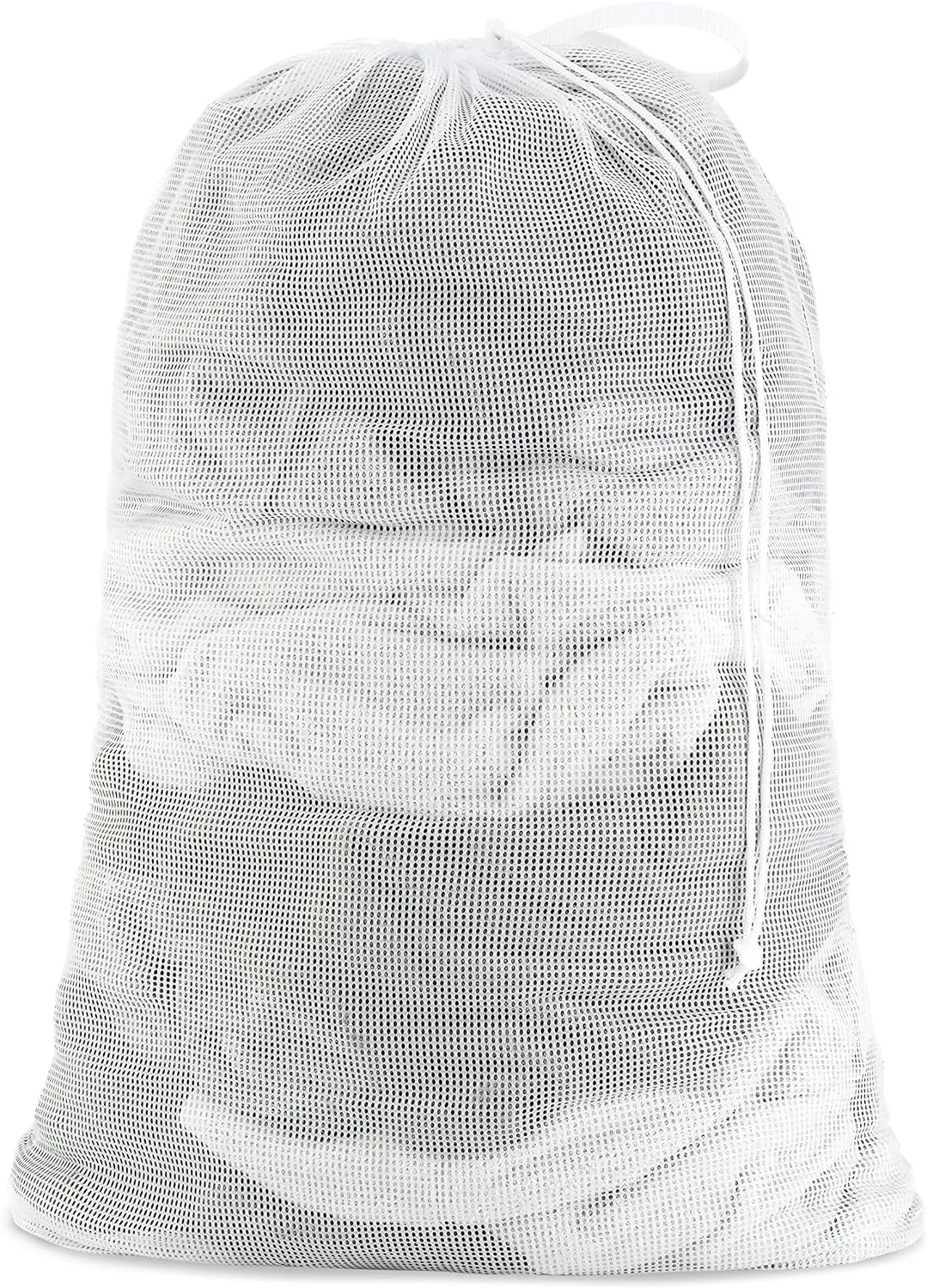 Whitmor Mesh Laundry Bag - White