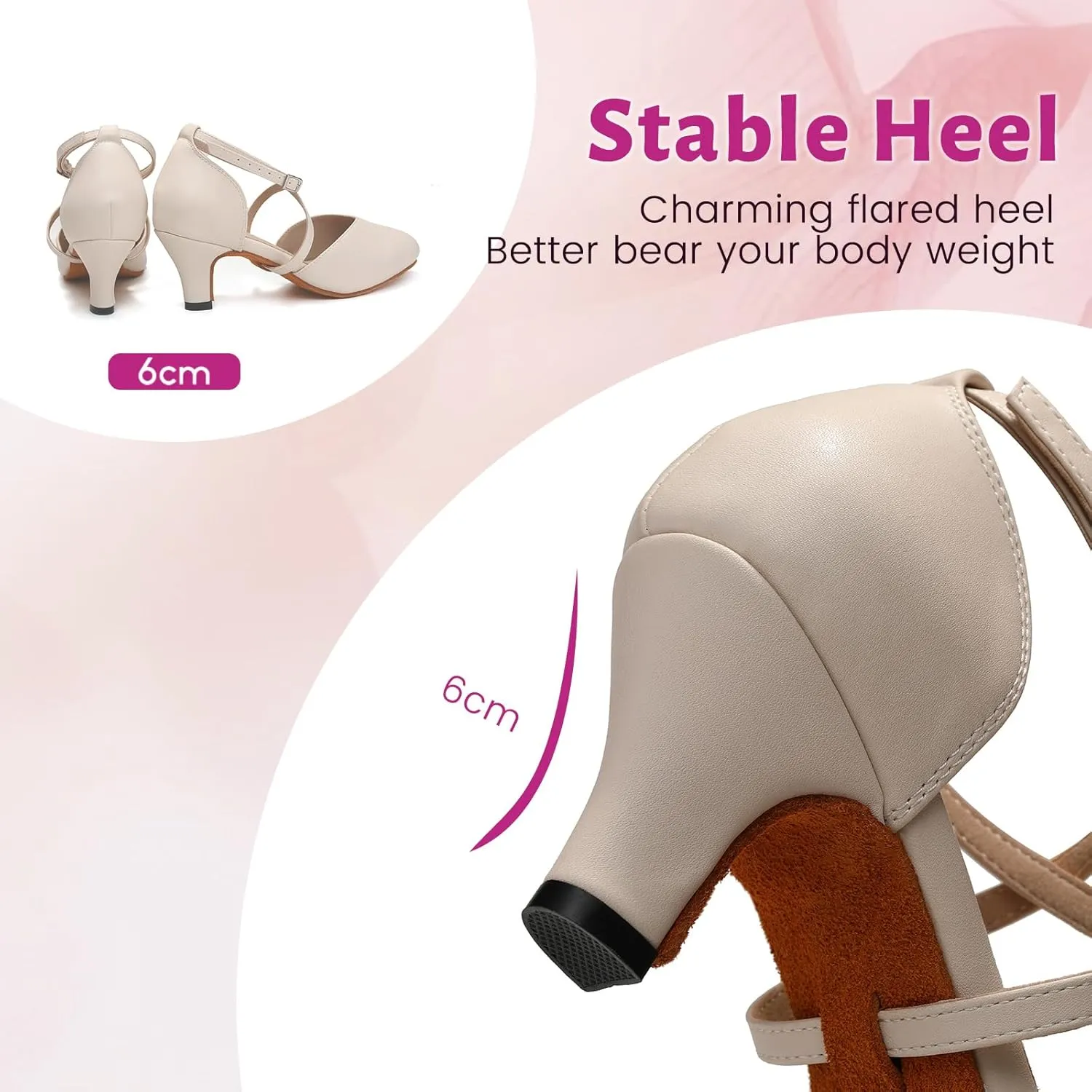 Women Ballroom Dance Shoes Closed Toe Performence Practice Tango Modern Waltz Latin Salsa Dance Shoes,model L666