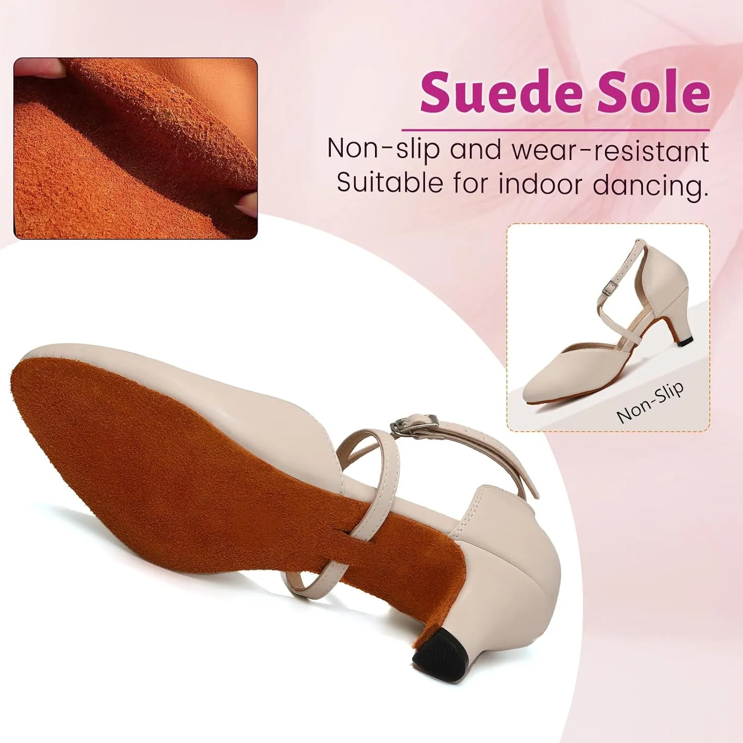 Women Ballroom Dance Shoes Closed Toe Performence Practice Tango Modern Waltz Latin Salsa Dance Shoes,model L666