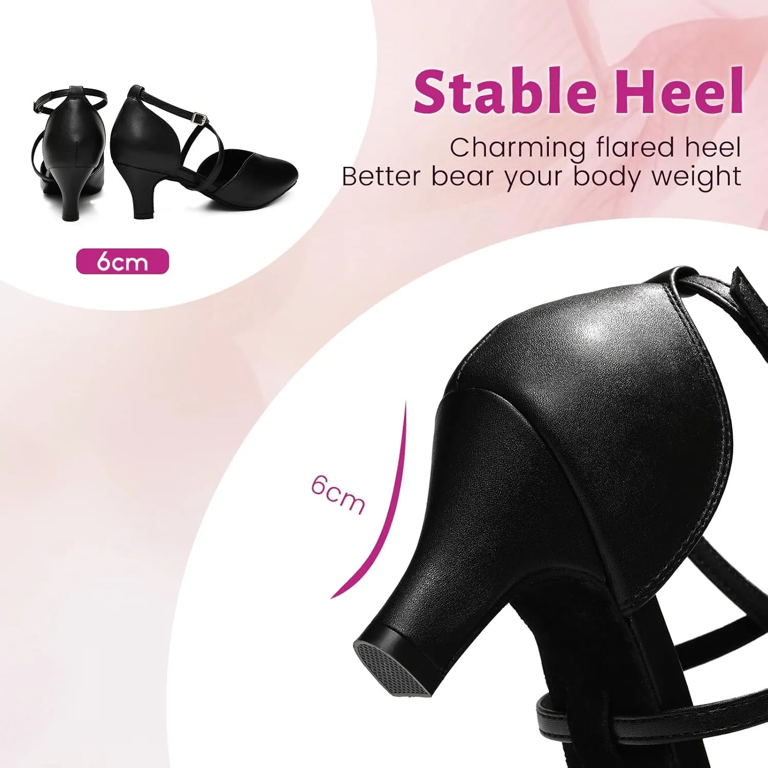 Women Ballroom Dance Shoes Closed Toe Performence Practice Tango Modern Waltz Latin Salsa Dance Shoes,model L666