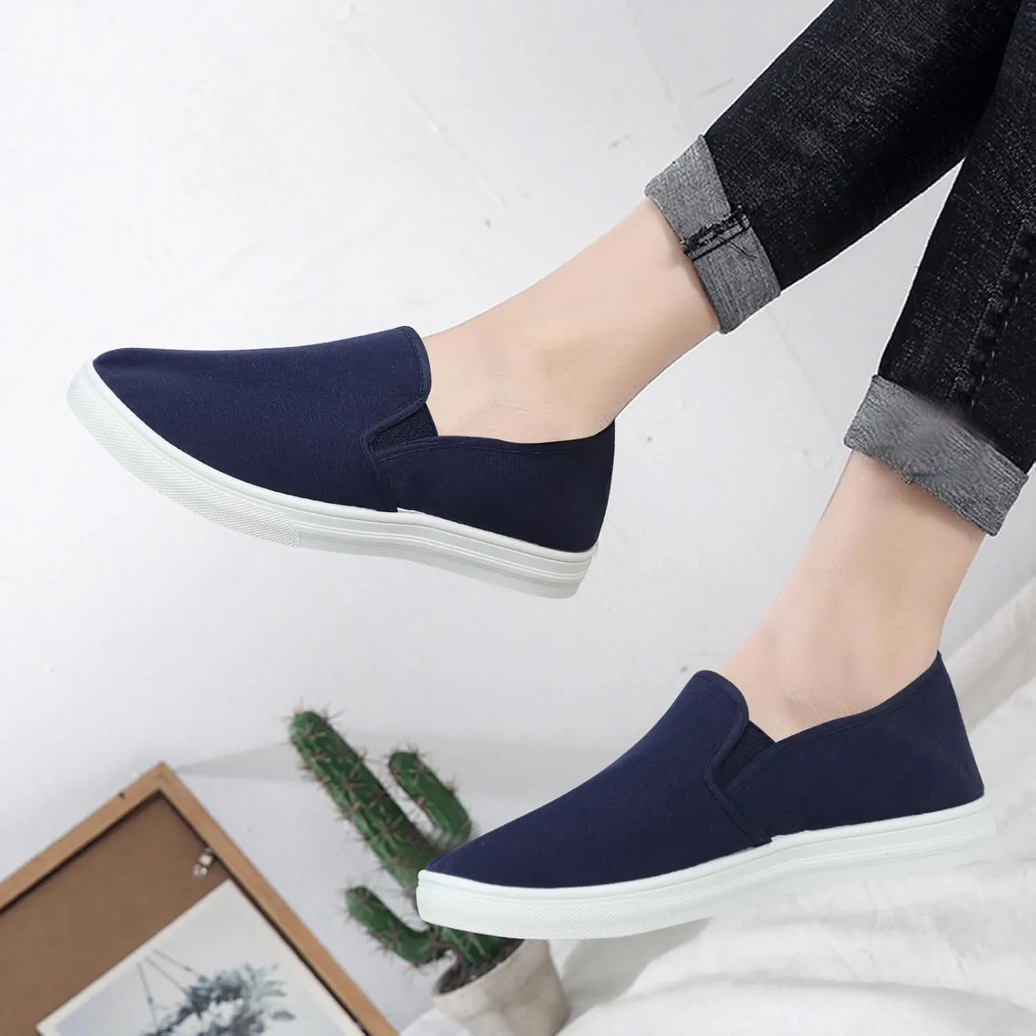 Women Orthopedic Sneakers Platform Wedge Sneakers Slip On Breathable Lightweight Fashion Sneakers Loafers Walking Shoes