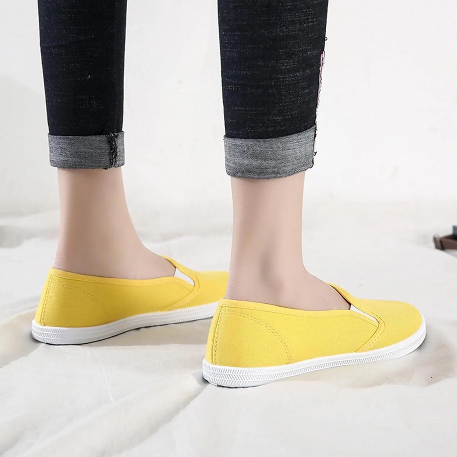 Women Orthopedic Sneakers Platform Wedge Sneakers Slip On Breathable Lightweight Fashion Sneakers Loafers Walking Shoes