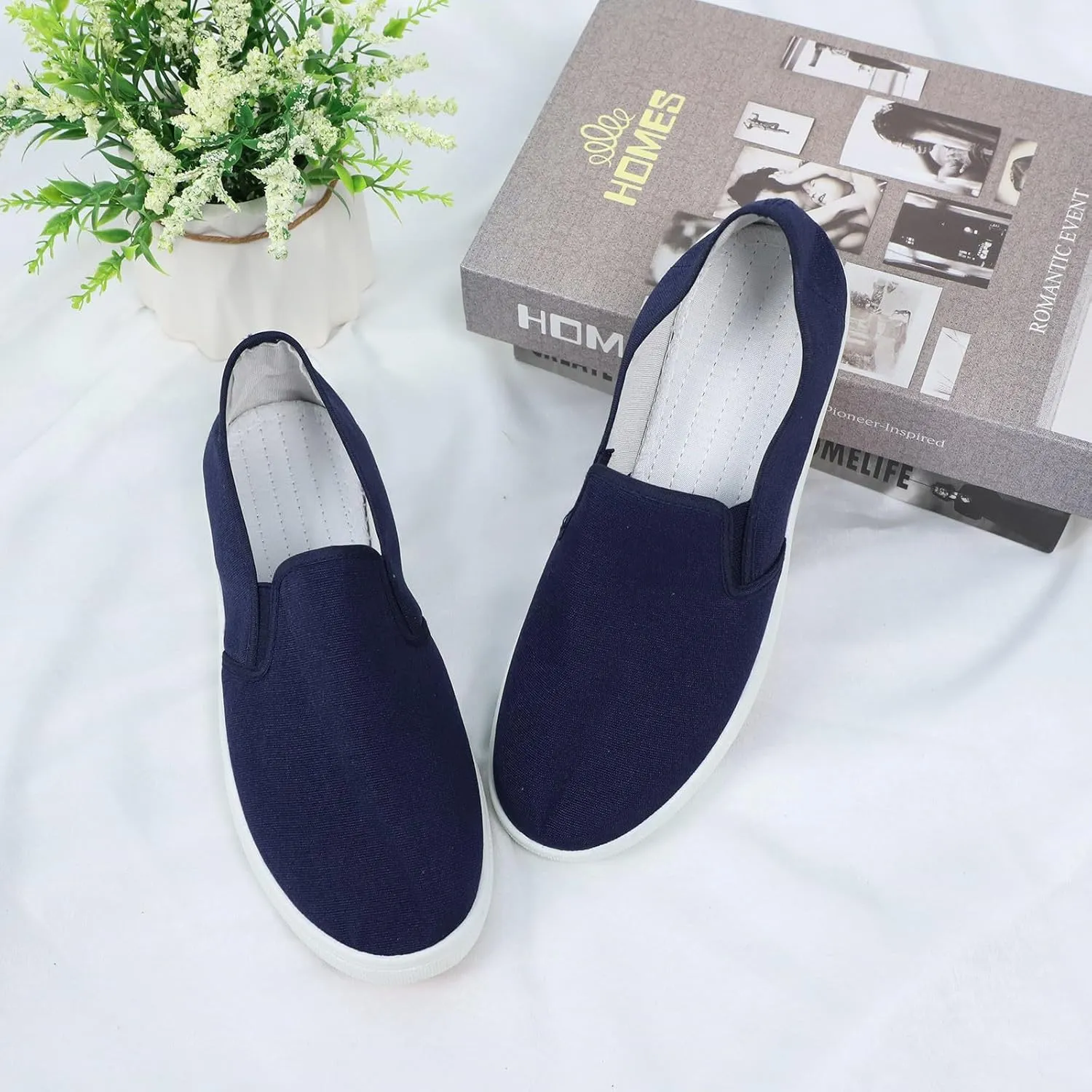 Women Orthopedic Sneakers Platform Wedge Sneakers Slip On Breathable Lightweight Fashion Sneakers Loafers Walking Shoes
