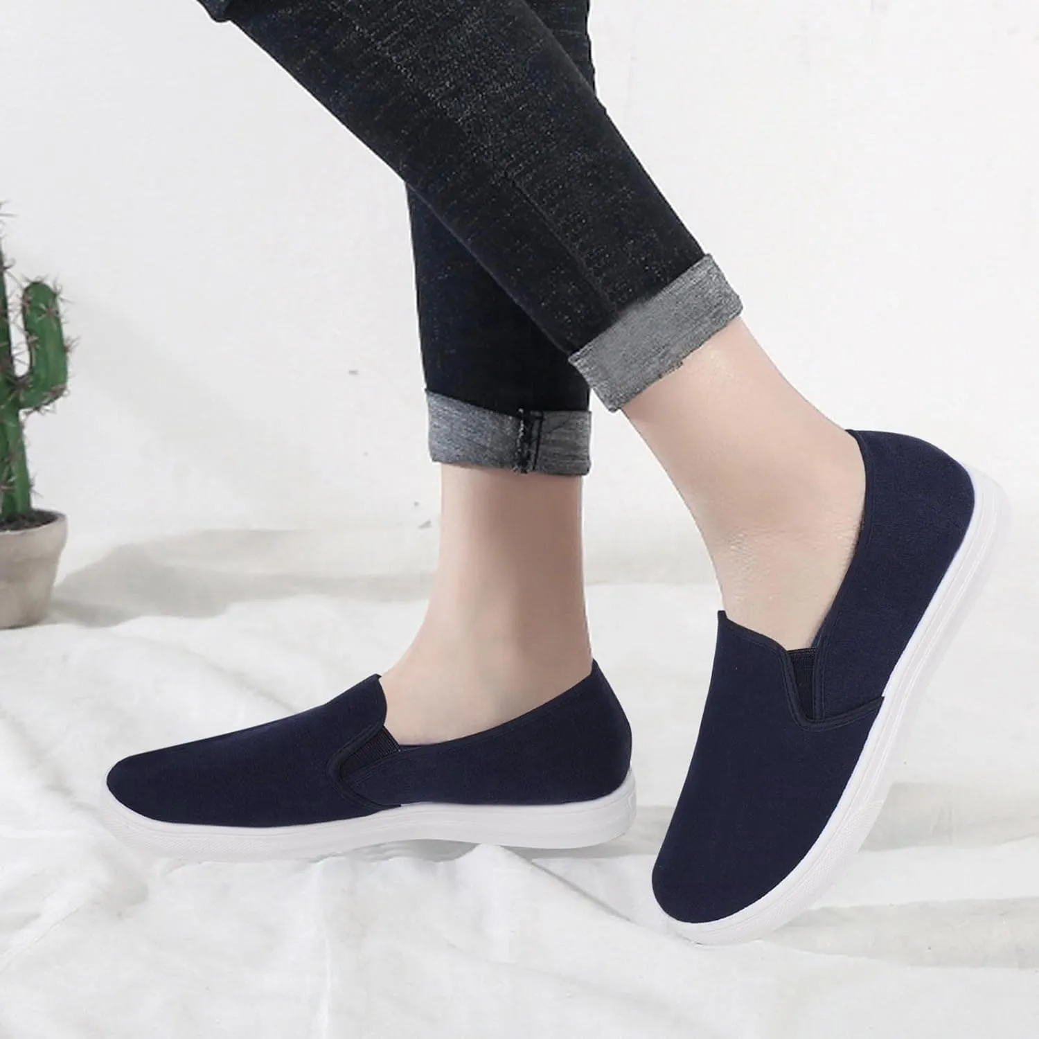 Women Orthopedic Sneakers Platform Wedge Sneakers Slip On Breathable Lightweight Fashion Sneakers Loafers Walking Shoes