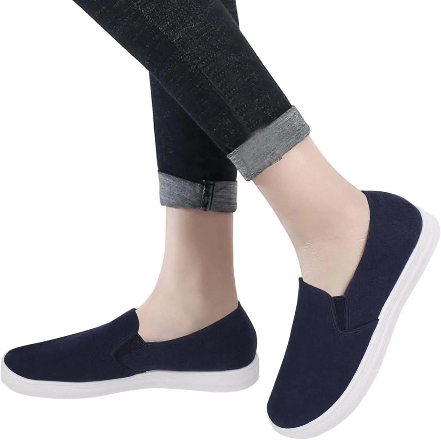 Women Orthopedic Sneakers Platform Wedge Sneakers Slip On Breathable Lightweight Fashion Sneakers Loafers Walking Shoes