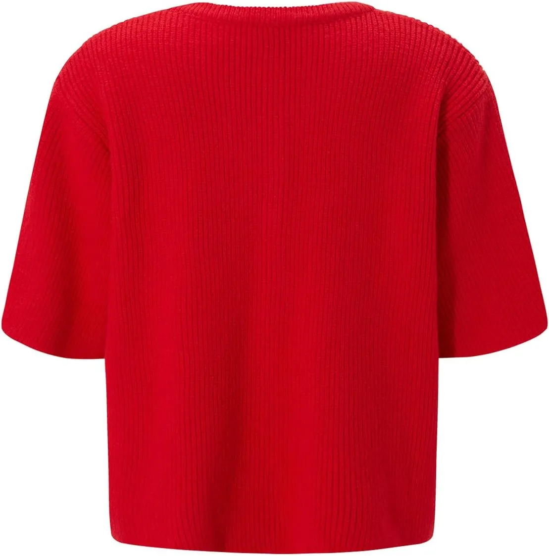Women Short Sleeve Cardigans Sweater Drop Shoulder Button Down Chunky Knit Tops Y2K Lightweight Oversized Outwear