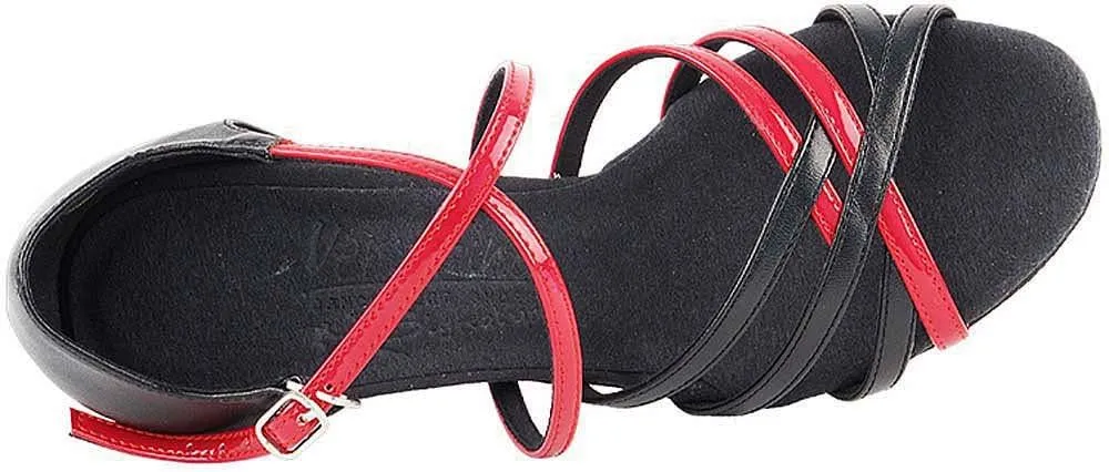 Women's Ballroom Dance Shoes Salsa Latin Practice Shoes S9261EB Comfortable-Very Fine 1.2" [Bundle of 5]