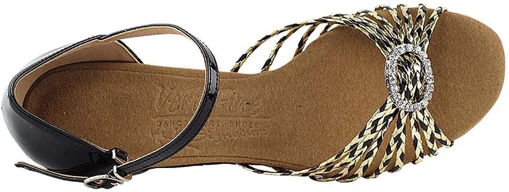 Women's Ballroom Dance Shoes Salsa Latin Practice Shoes S9283EB Comfortable-Very Fine 1.2" [Bundle of 5]