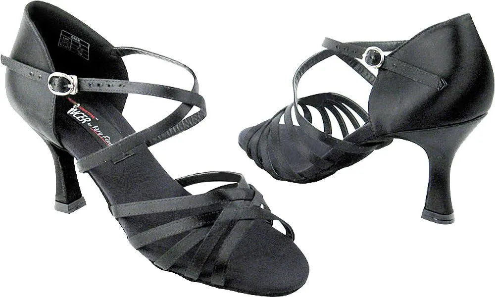 Women's Ballroom Dance Shoes Tango Wedding Salsa Shoes CD2001EB Comfortable-Very Fine 3" [Bundle of 5]
