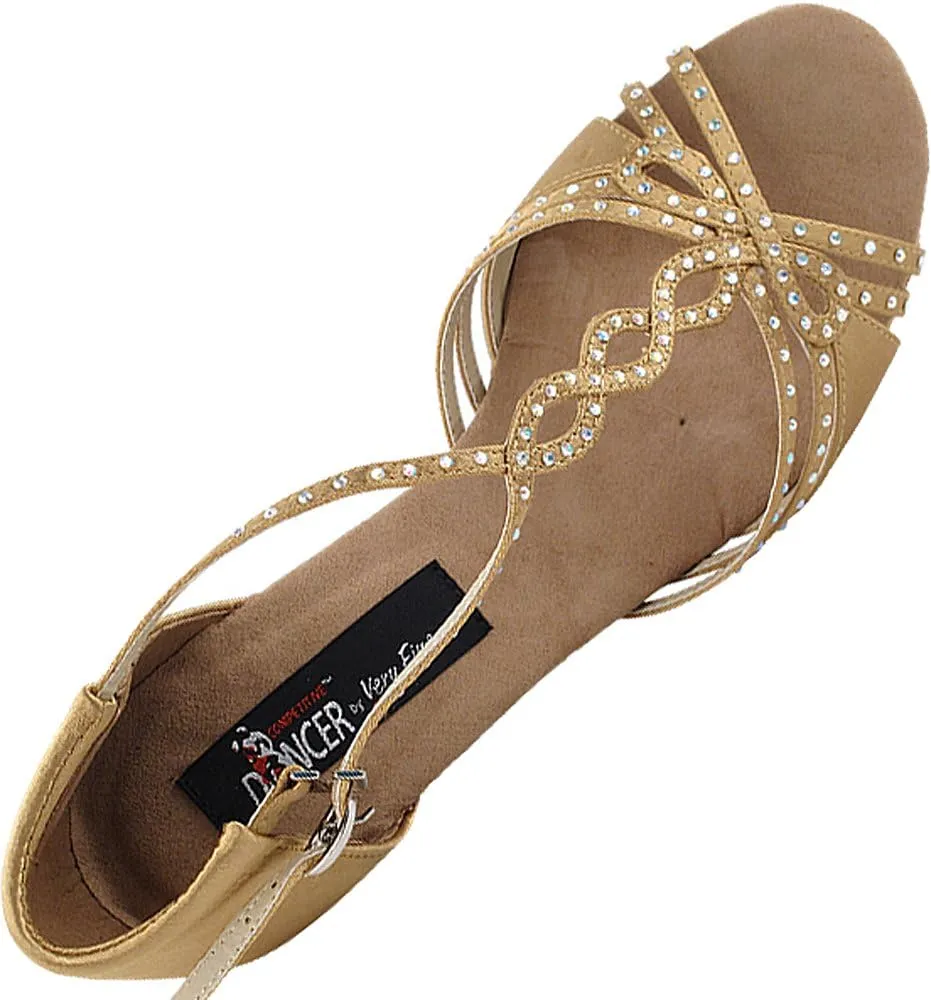 Women's Ballroom Dance Shoes Tango Wedding Salsa Shoes CD2801EB Comfortable-Very Fine 3" [Bundle of 5]