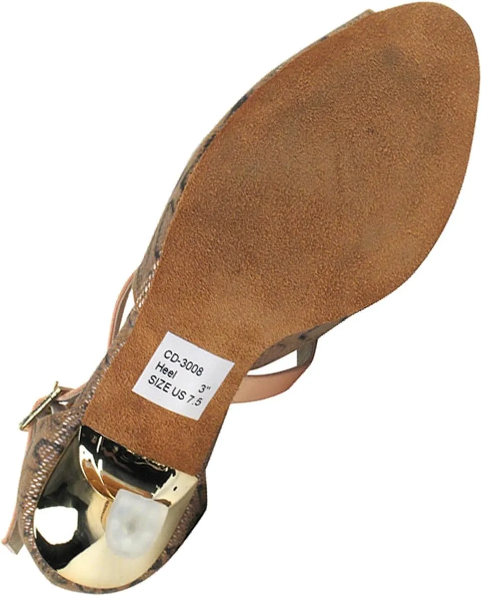 Women's Ballroom Dance Shoes Tango Wedding Salsa Shoes CD3008EB Comfortable-Very Fine 2.5" [Bundle of 5]