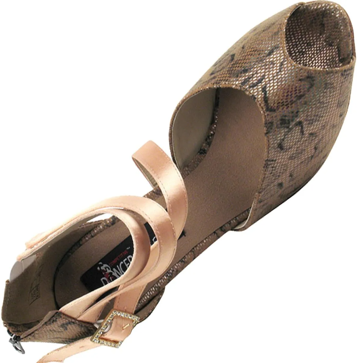 Women's Ballroom Dance Shoes Tango Wedding Salsa Shoes CD3008EB Comfortable-Very Fine 2.5" [Bundle of 5]