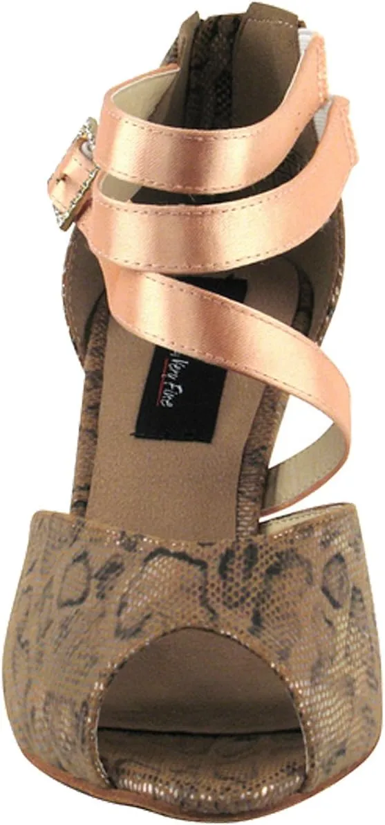 Women's Ballroom Dance Shoes Tango Wedding Salsa Shoes CD3008EB Comfortable-Very Fine 2.5" [Bundle of 5]