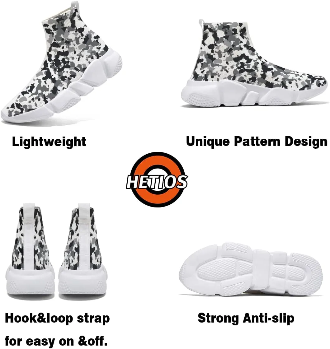 Womens Camo Graffiti Shoes 3D Painted Custom Tennis Shoes Non Slip Athletic Workout Gym Sneakers