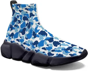 Womens Camo Graffiti Shoes 3D Painted Custom Tennis Shoes Non Slip Athletic Workout Gym Sneakers
