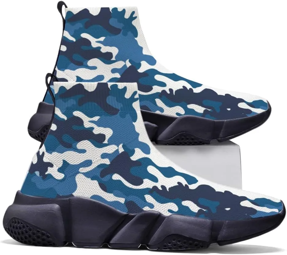 Womens Camo Graffiti Shoes 3D Painted Custom Tennis Shoes Non Slip Athletic Workout Gym Sneakers
