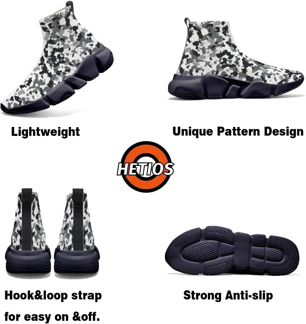 Womens Camo Graffiti Shoes 3D Painted Custom Tennis Shoes Non Slip Athletic Workout Gym Sneakers