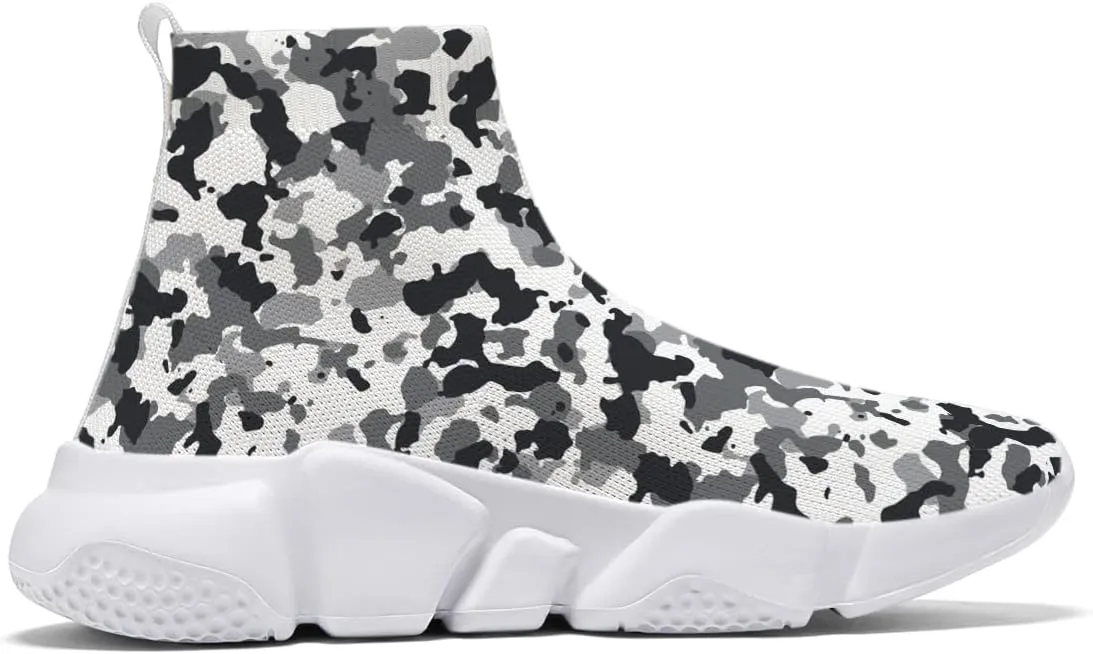Womens Camo Graffiti Shoes 3D Painted Custom Tennis Shoes Non Slip Athletic Workout Gym Sneakers