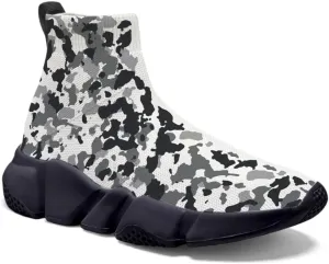 Womens Camo Graffiti Shoes 3D Painted Custom Tennis Shoes Non Slip Athletic Workout Gym Sneakers